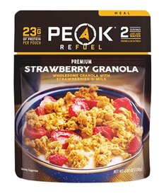 Strawberries & Granola With Milk