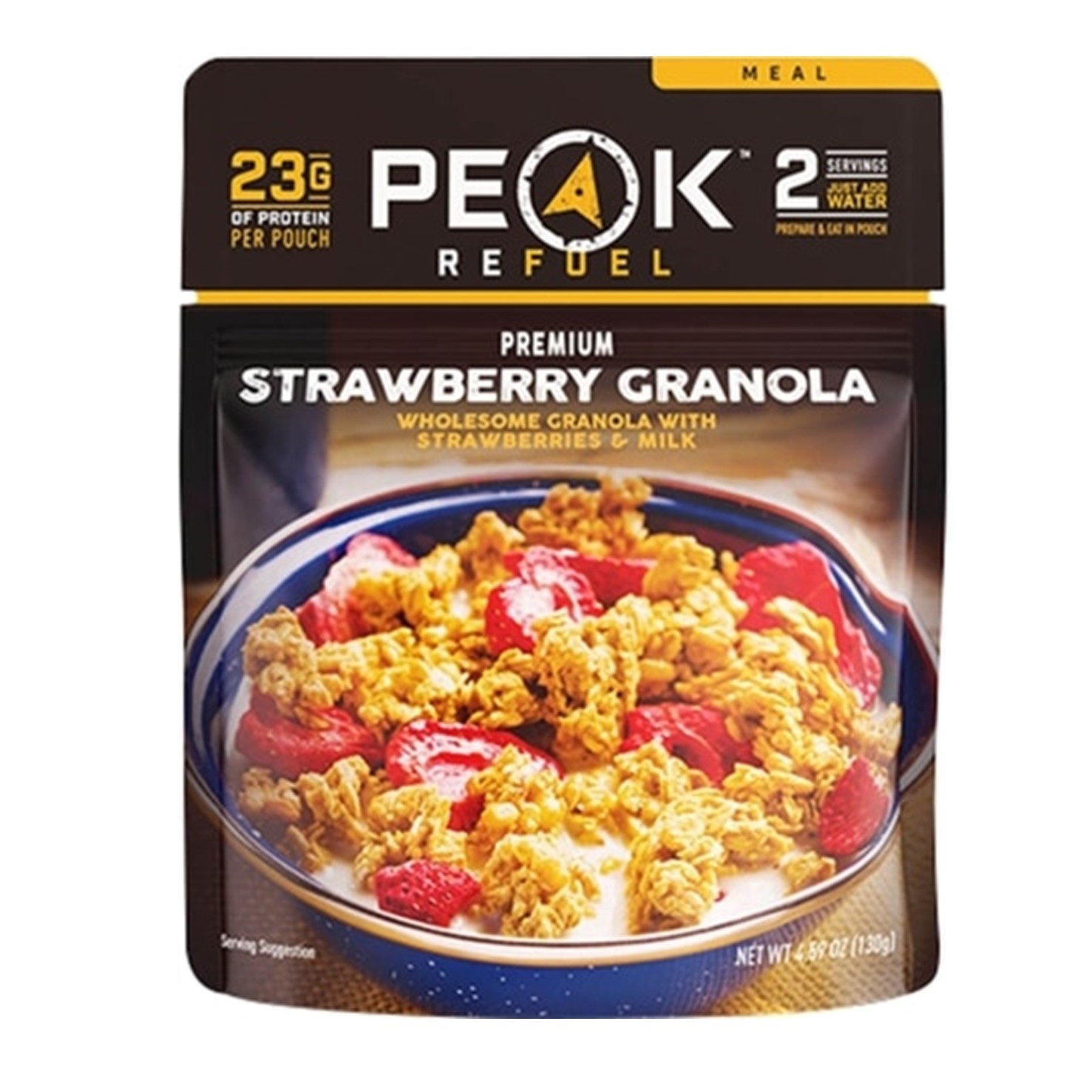 Peak Refuel Strawberries & Granola With Milk