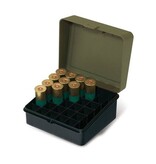 Plano Shotgun Shell Case , 25 CT, 12Ga , Green/Black