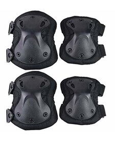 Tactical Knee & Elbow Pad Set Black