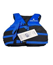 Adult 's Blue/ Black Life Jacket , O/S