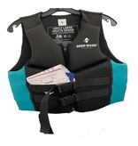 Deep River  Women's Black & Teal Green Life Jacket