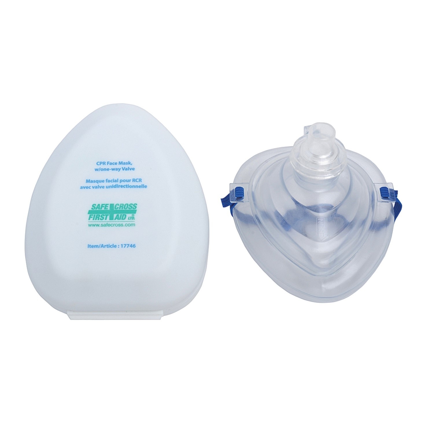Safe Cross CPR Pocket Face Mask , Reusable