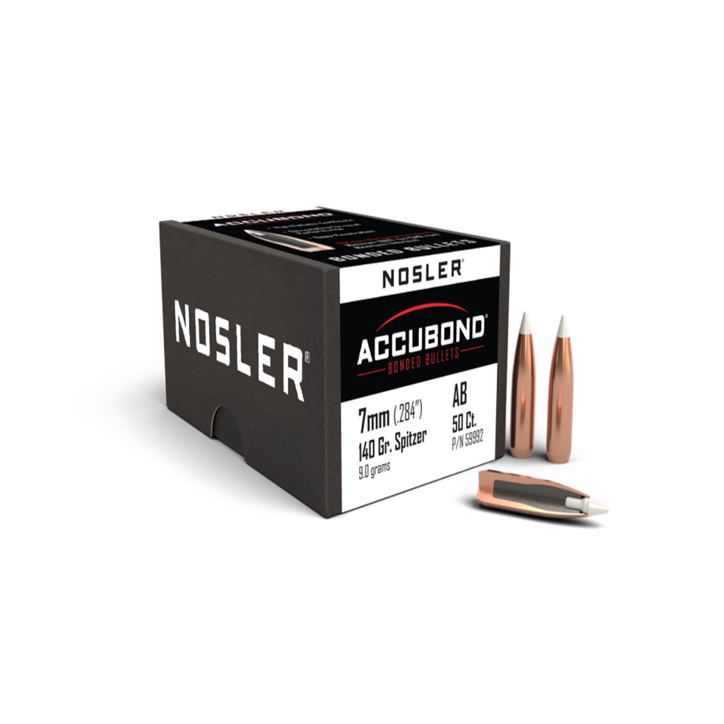 Nosler Accubond Rifle Bullets 7mm 140Gr