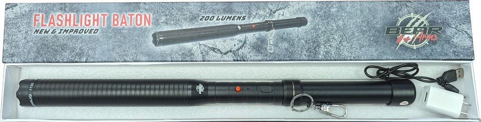 Shock Guard Stun Baton And Flashlight