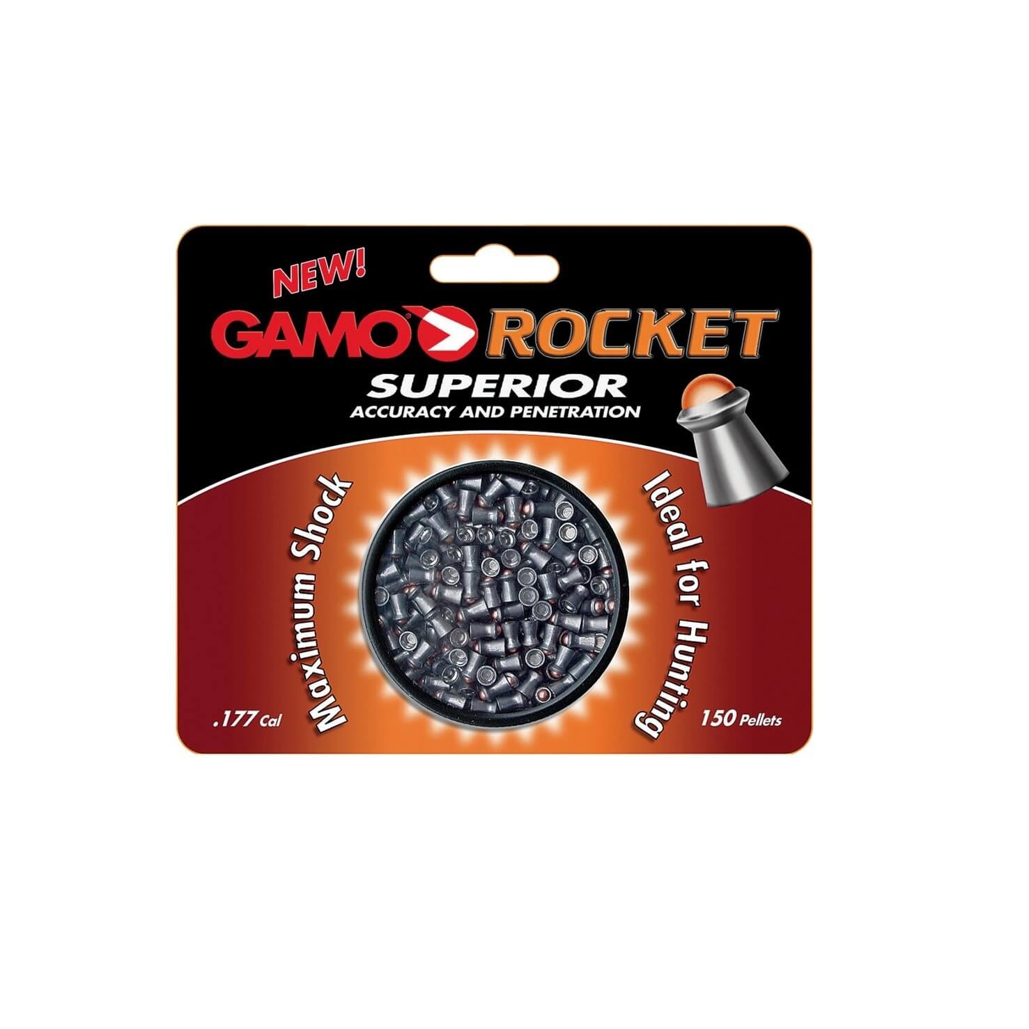 Gamo Rocket Pellets .177 Cal, 150 Count