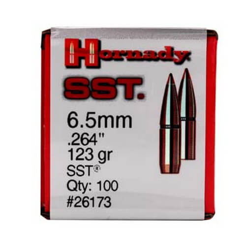 Hornady 26173 SST Rifle Bullets 6.5 MM .264 123 Gr