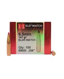 26333 ELD Match Rifle Bullets, 6.5mm .264  147 gr