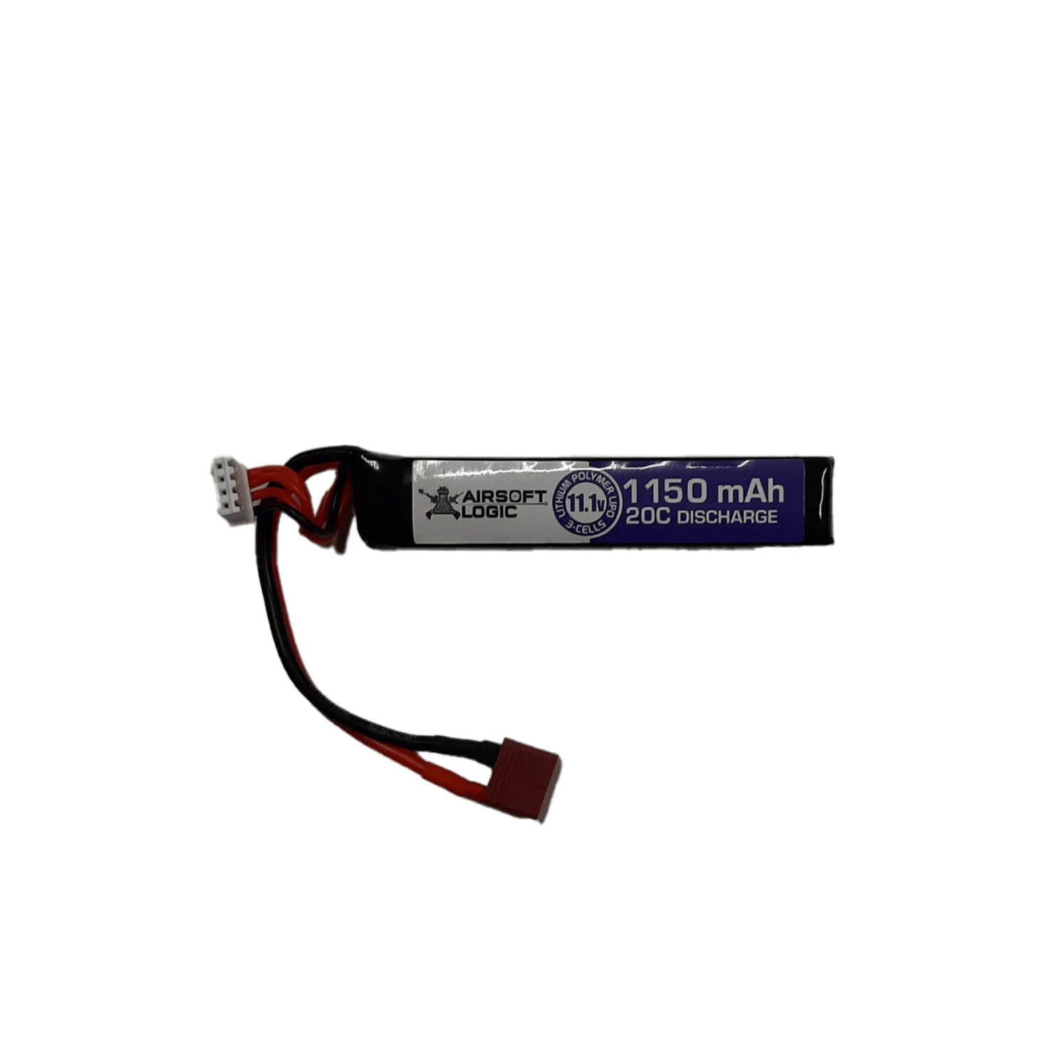 Airsoft Logic 11.1V LiPo Battery 1150maH (dean ultra Short Stick)