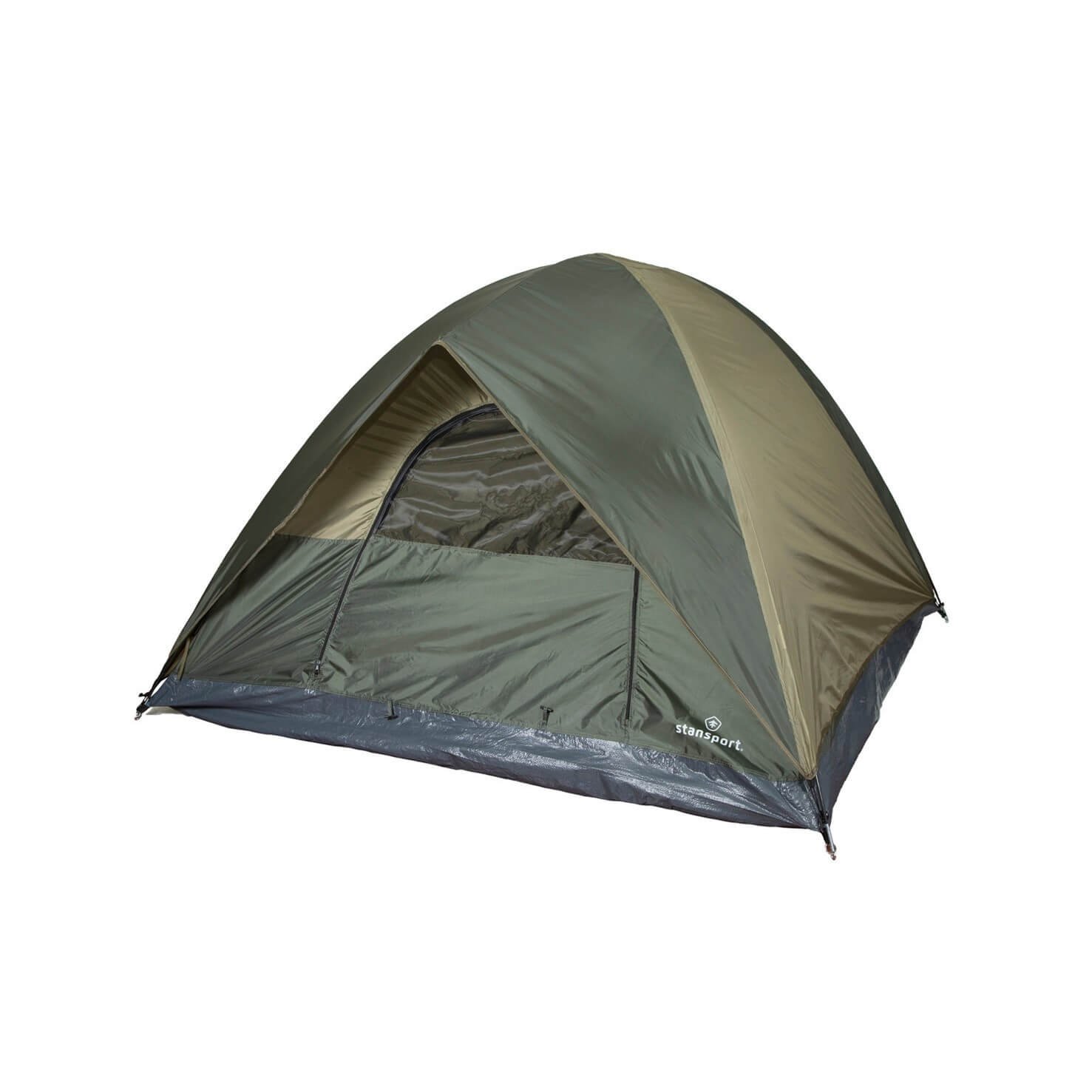 Stansport Trophy Hunter Tent  7Ft X 7Ft X 54" , Dark Olive / Tan