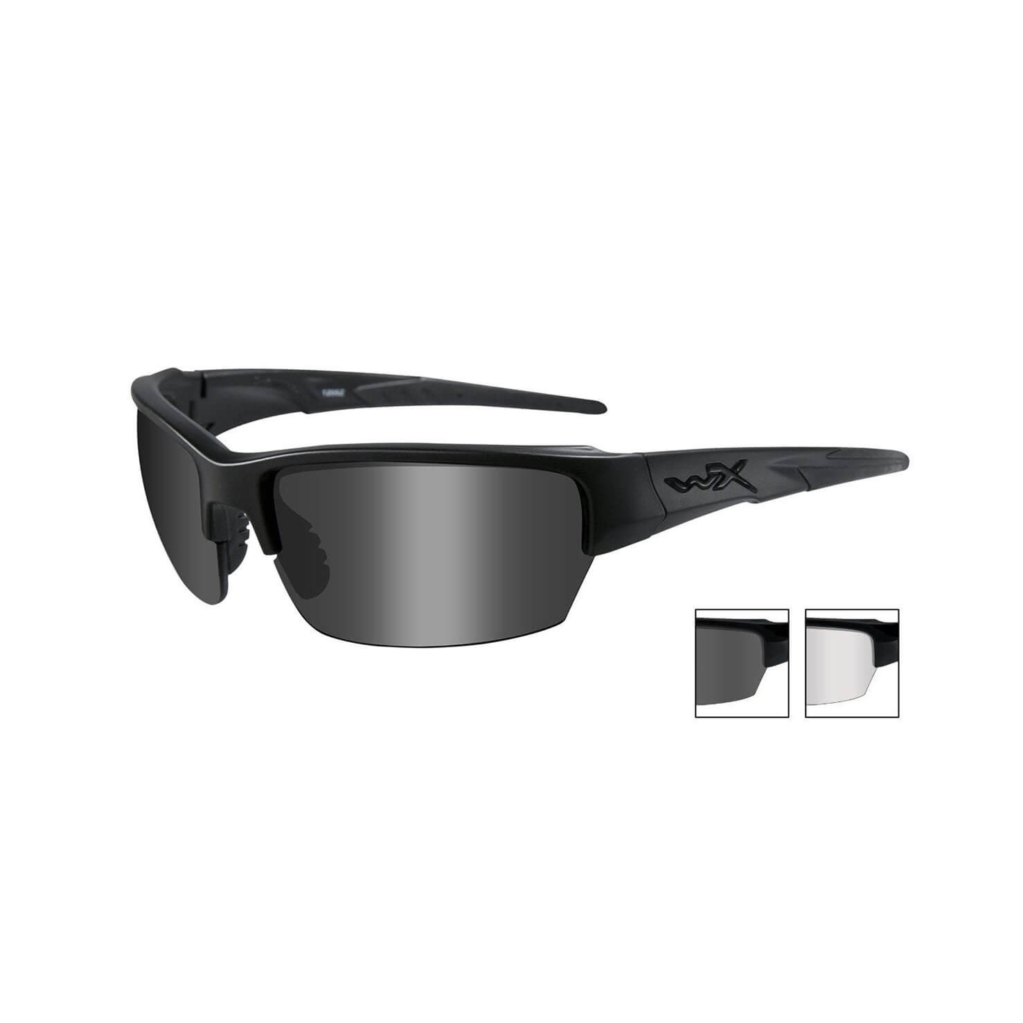 Wiley X Saint  Grey/Clear/ Matte Black Frame