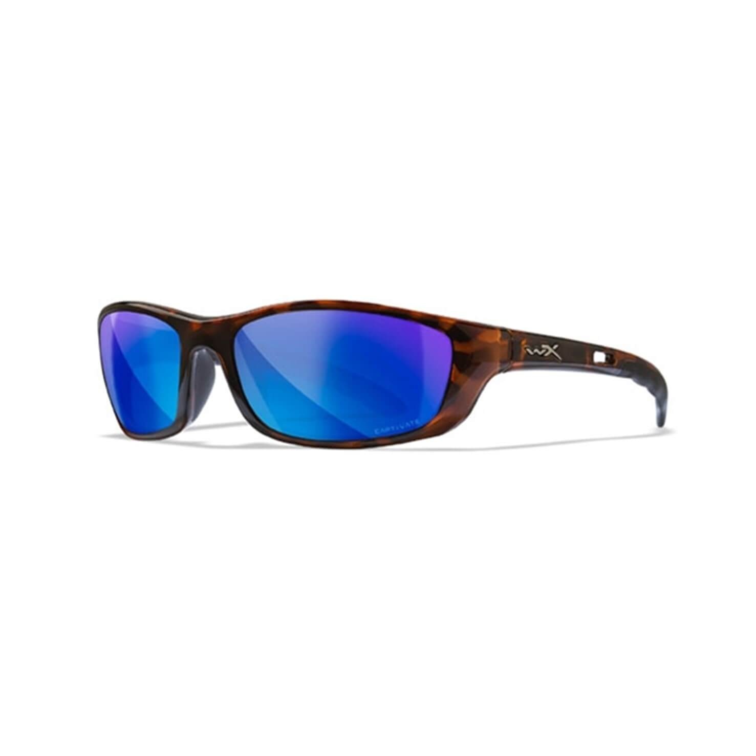 Wiley X P-17 Captivate Pol Blue Mirror/ Gloss Demi Frame