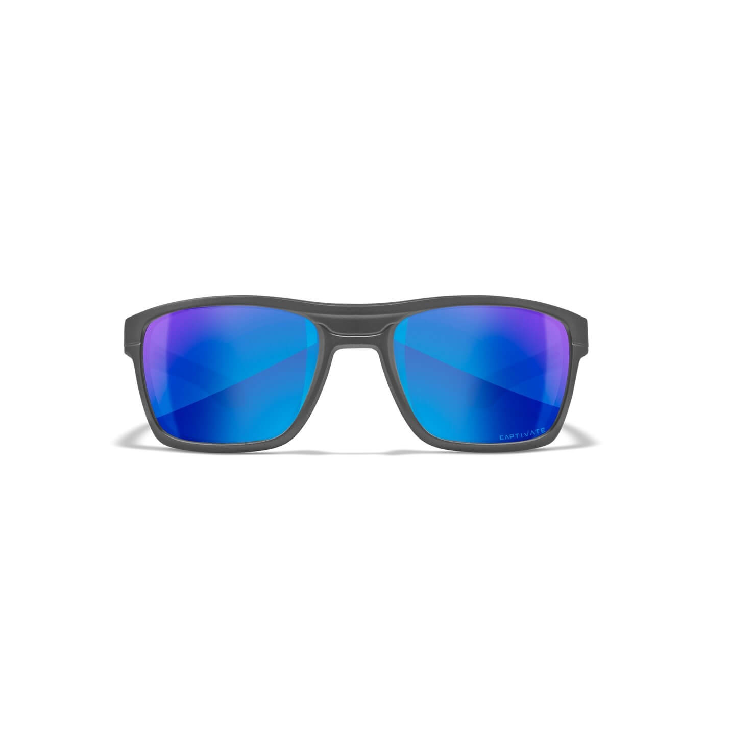 Wiley X Kingpin Captivate Pol Blue Mirror /Matte Graphite Frame