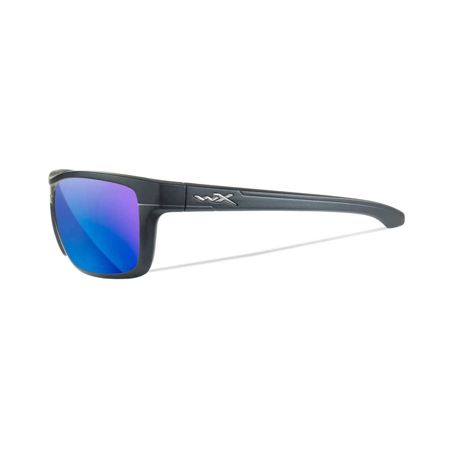 Wiley X Kingpin Captivate Pol Blue Mirror /Matte Graphite Frame