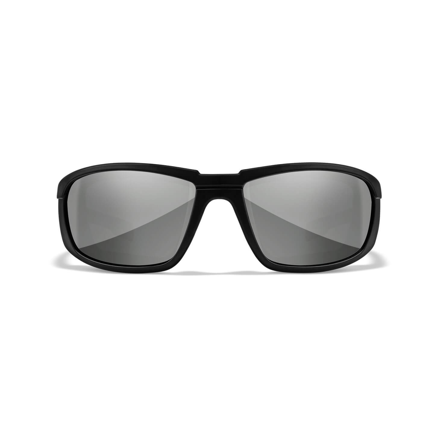 Wiley X Boss Grey Silver Flash Lens/Matte Black Frame
