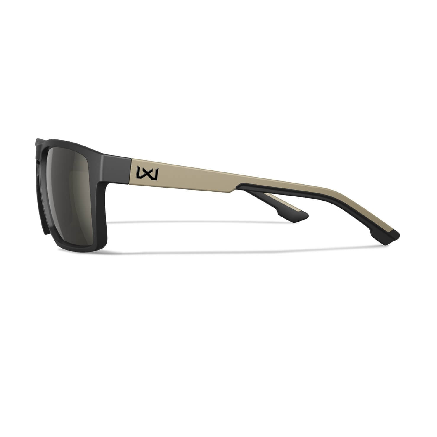 Wiley X Founder Captivate Tungsten Mirror/Matte Black And Tan Frame