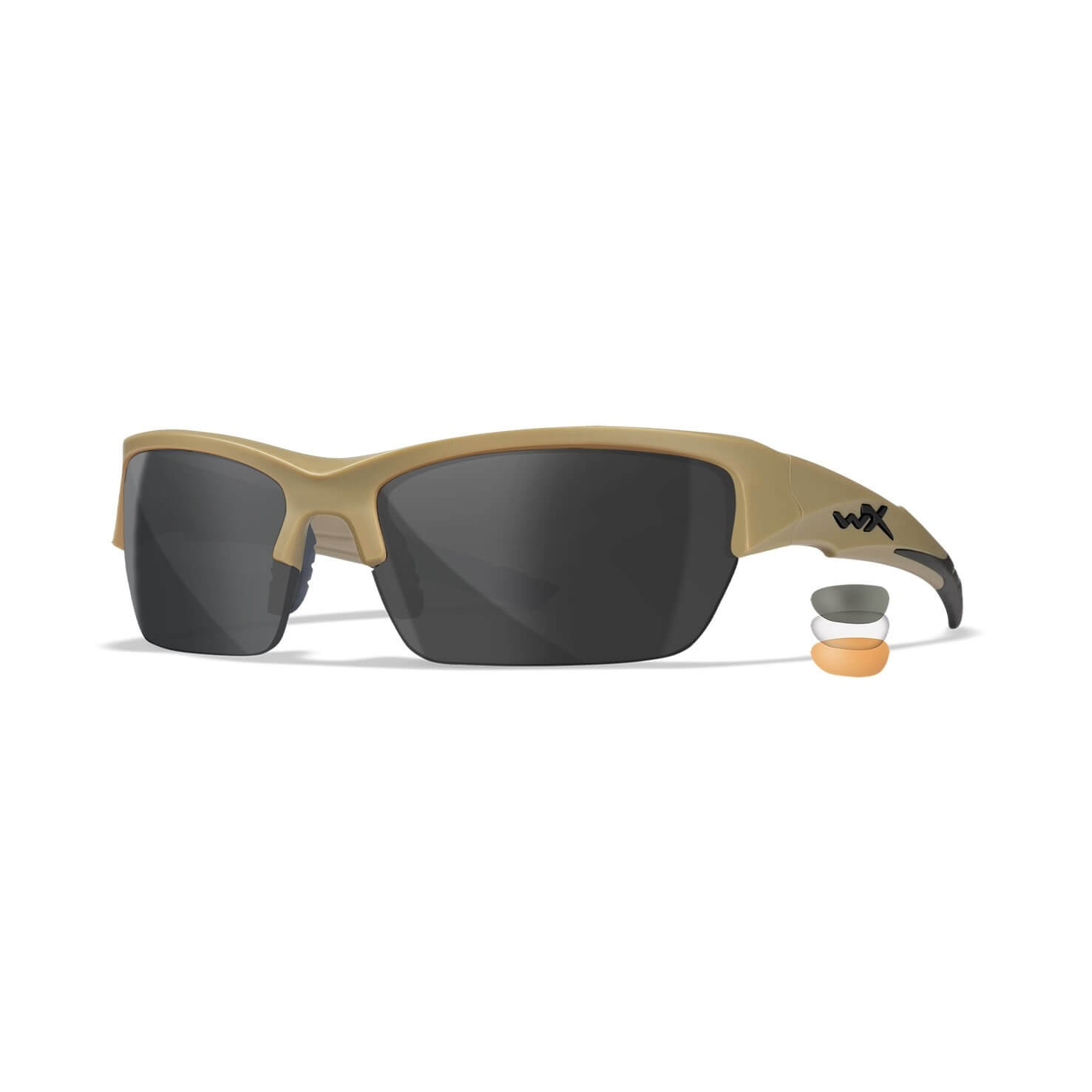 Wiley X Valor Grey/Clear/Rust/Matte Tan Frame