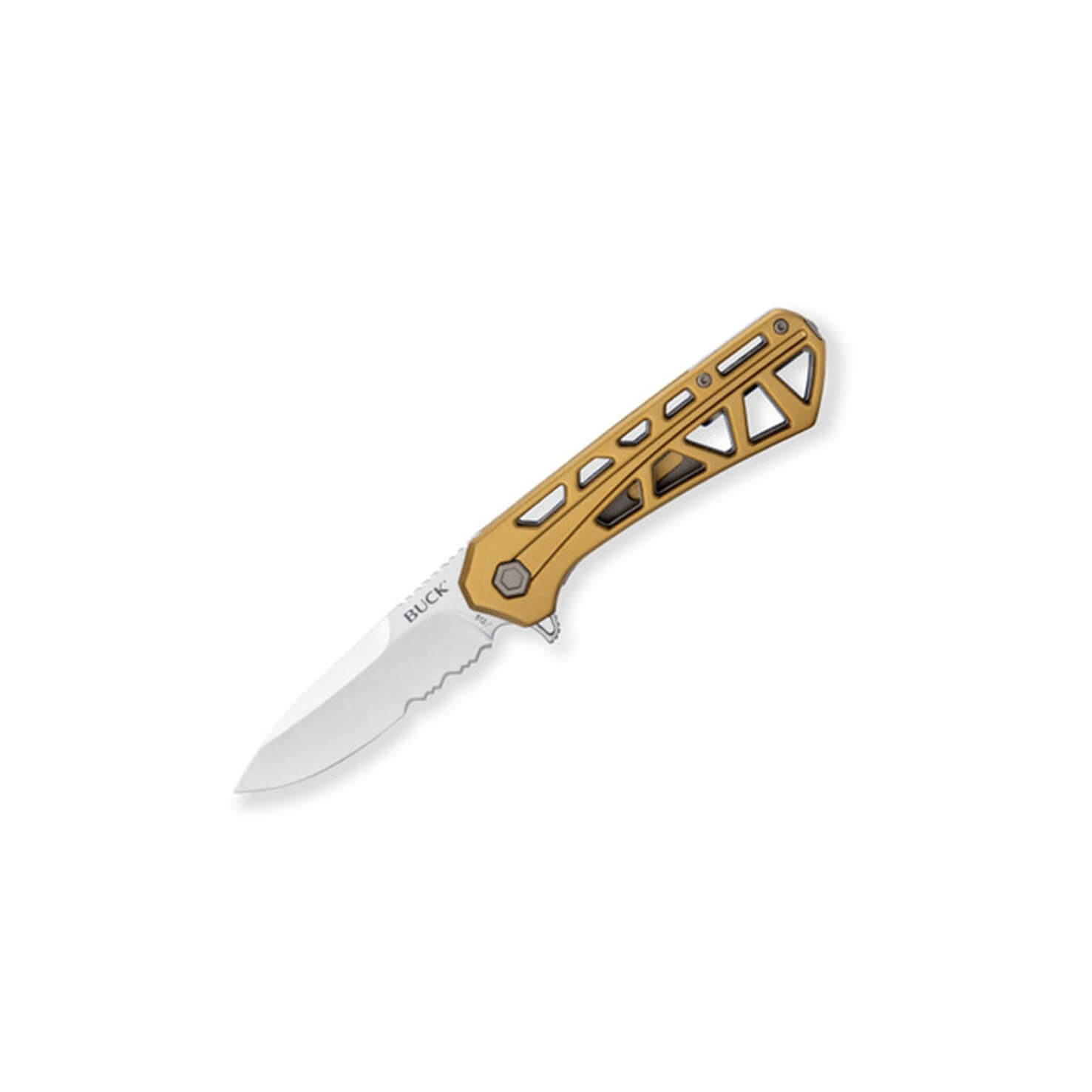 Buck Trace Folder, Large Drop Point Blade