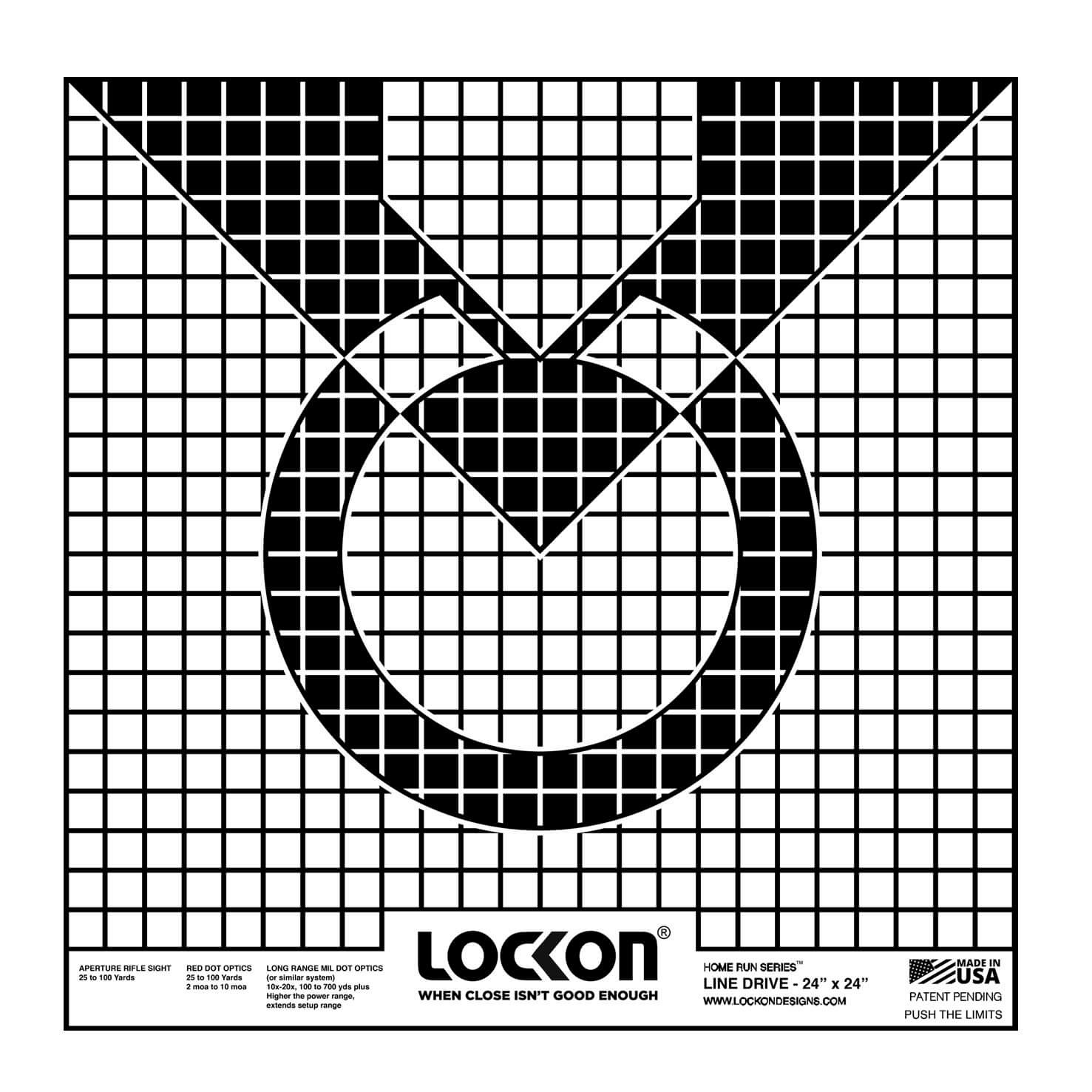 Pro-Shot  LockOn® Line Drive 24" x 24",  8 Pack Targets