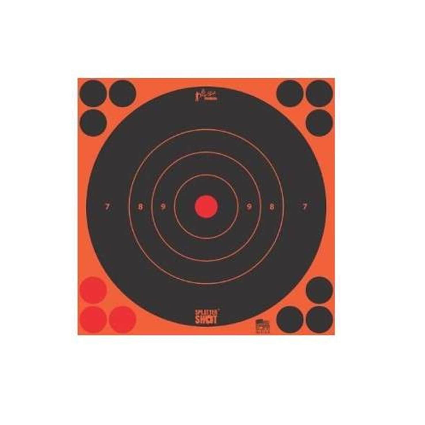 Pro-Shot Splatter Shot 8" Orange Bullseye Target - 30 Pack