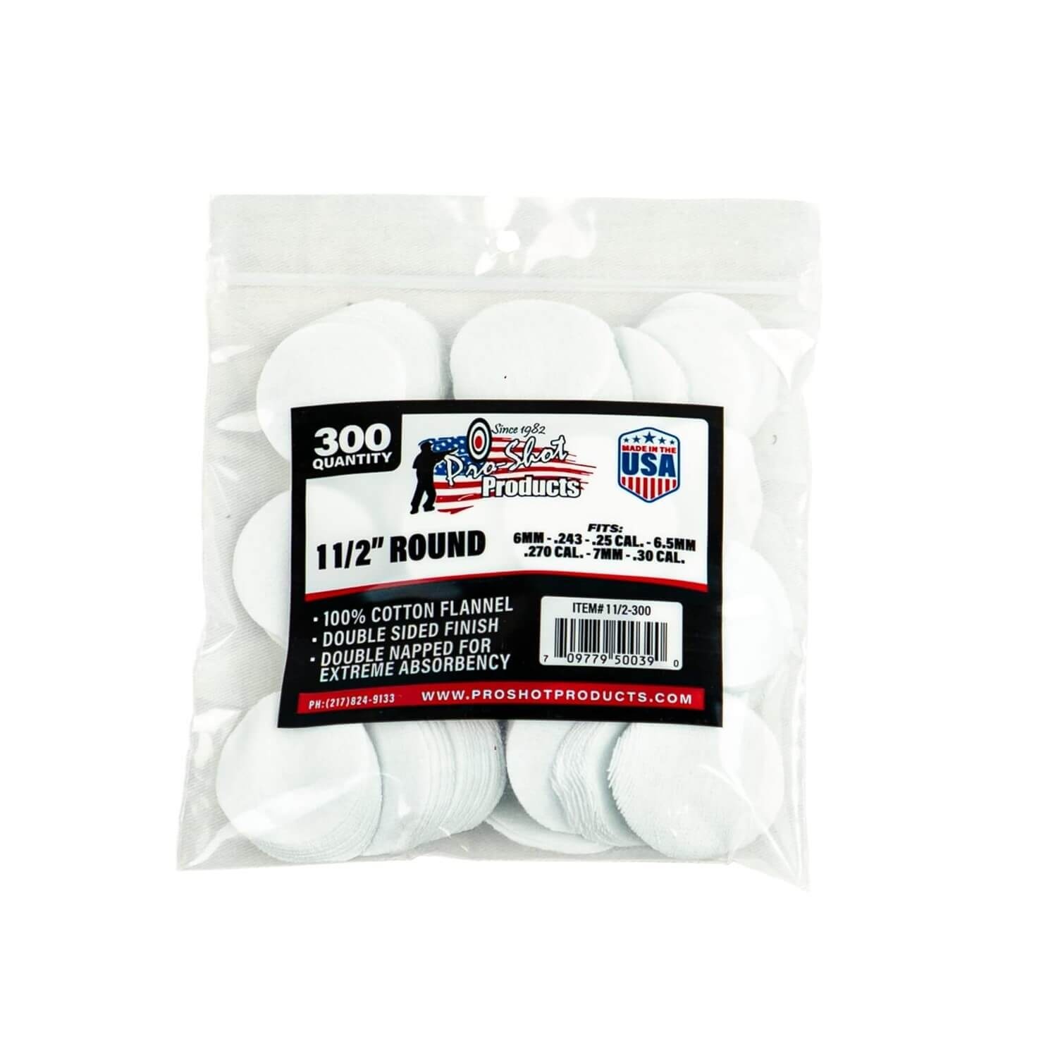 Pro-Shot 6mm-.30 Cal. - 1 1/2" Round,  300 Count