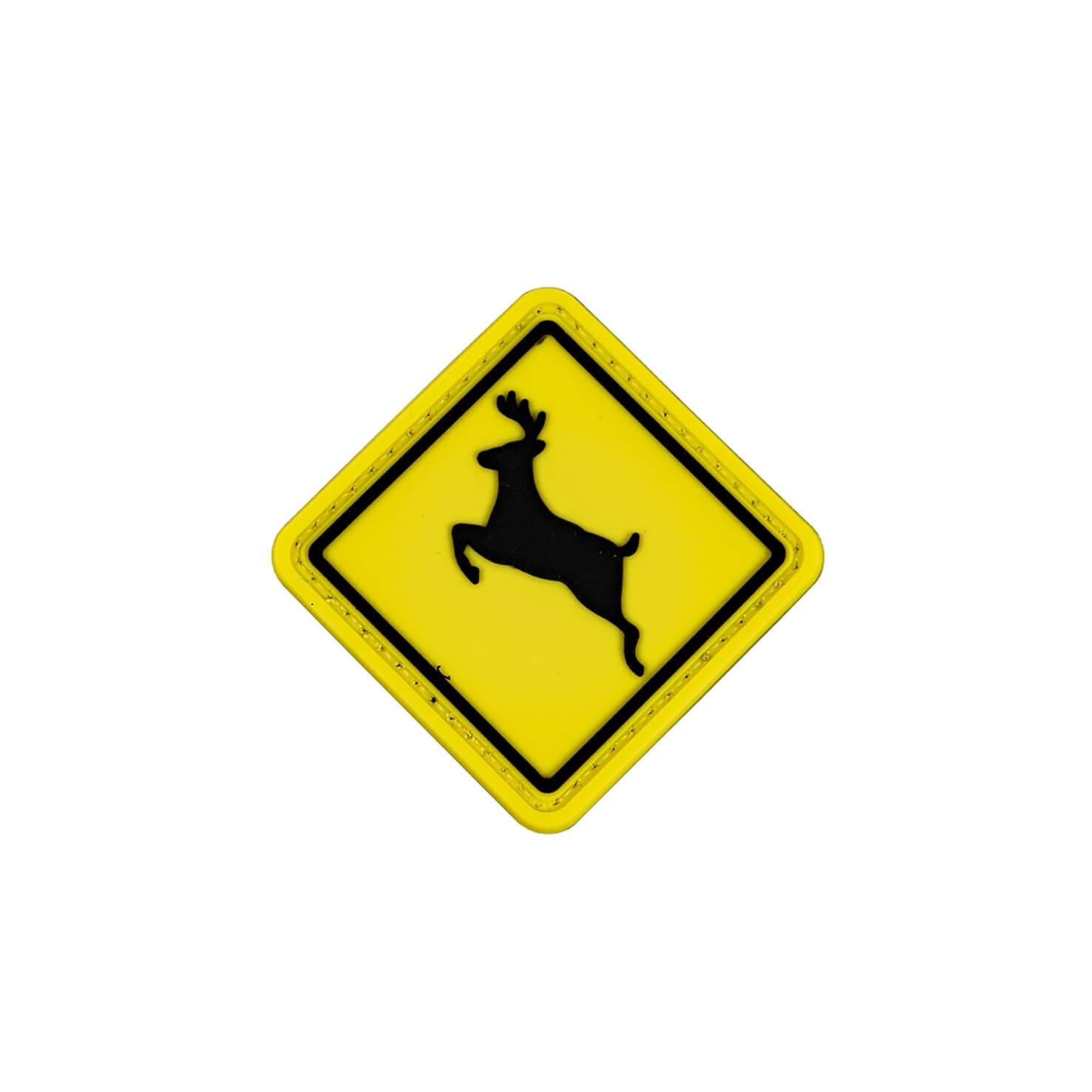 Merica Life  Yellow Deer Crossing Sign Patch