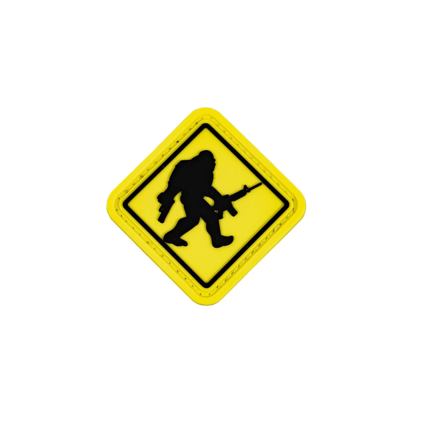 Merica Life Big Foot Crossing Sign Armed Patch