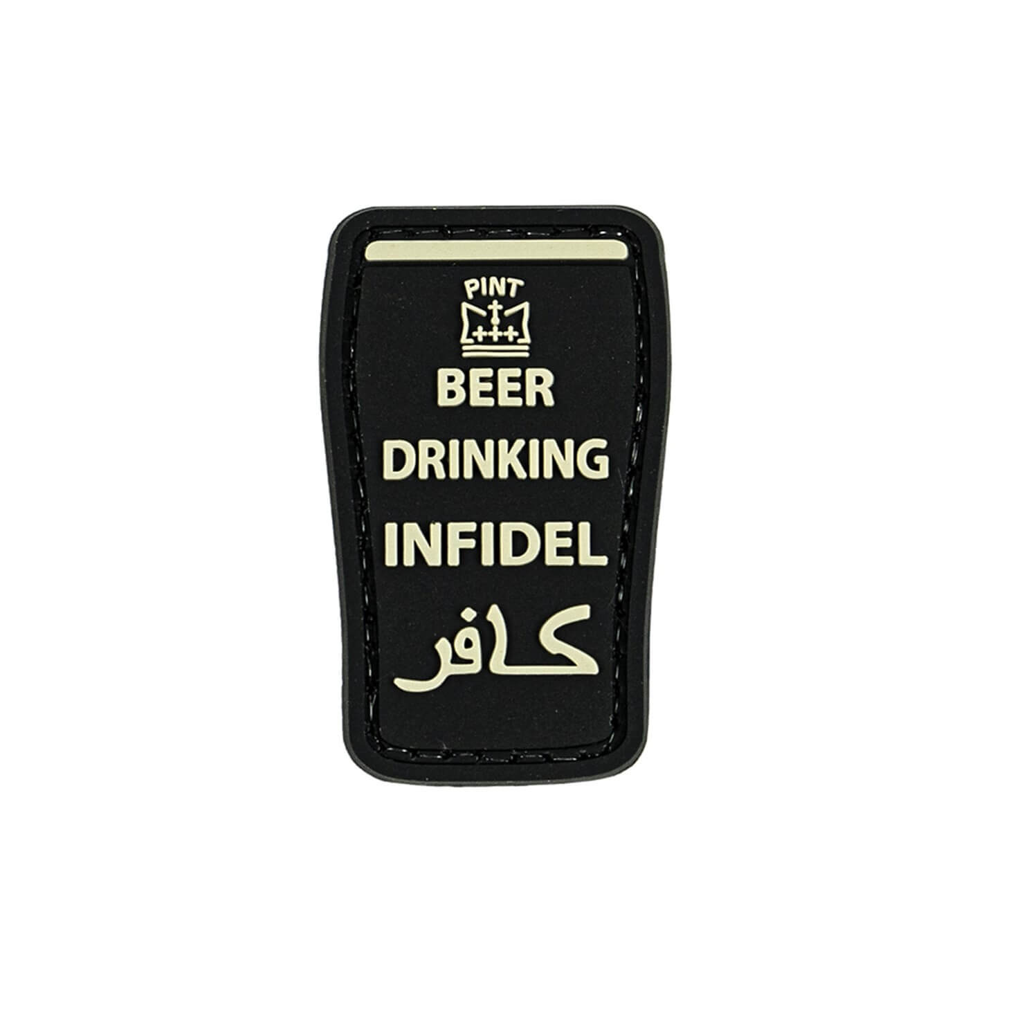 Merica Life Beer Drinking Infidel Patch Black