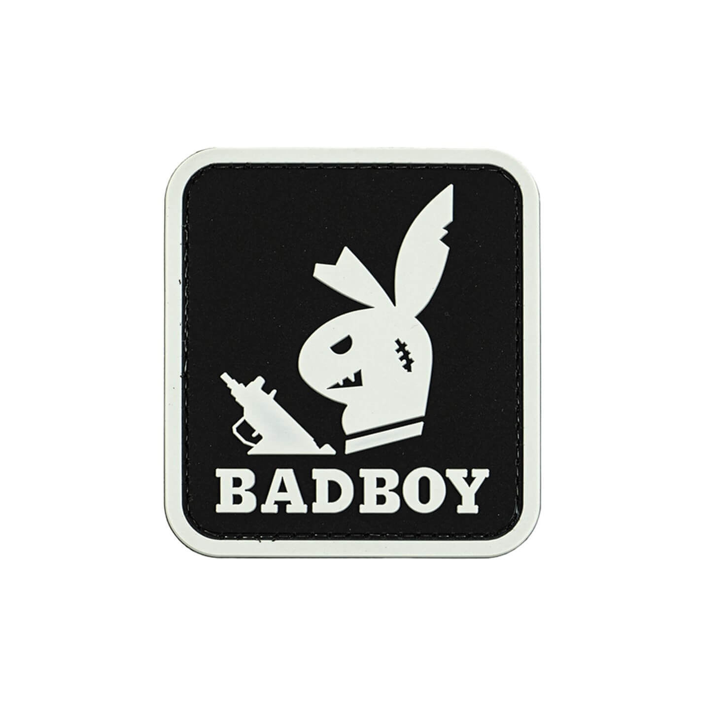 Merica Life Bad Boy with Gun Patch Grey