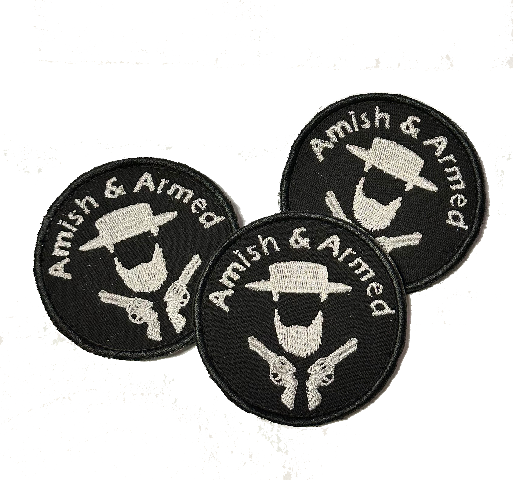 Cache Tactical Amish & Armed Velcro Patch 3"