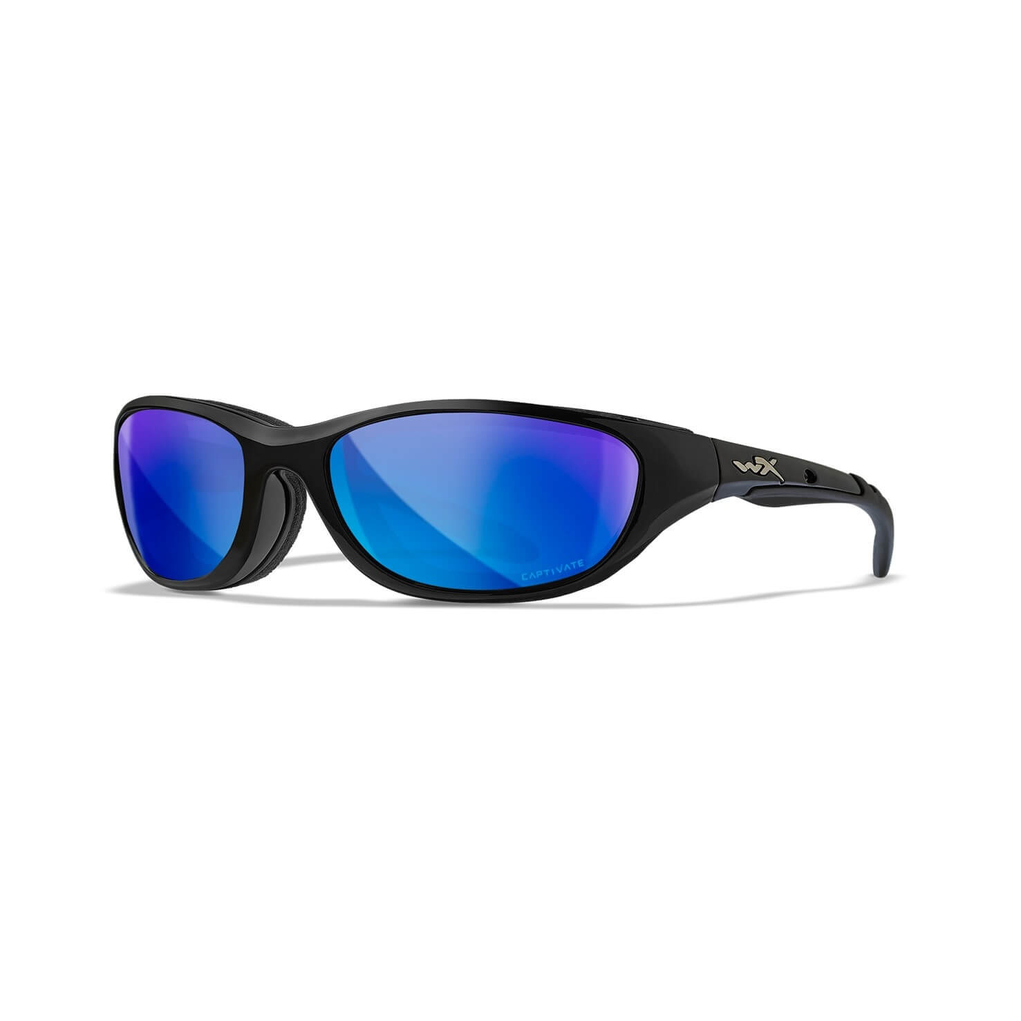 Wiley X Airrage Captivate Pol Blue Mirror/ Gloss Black Frame