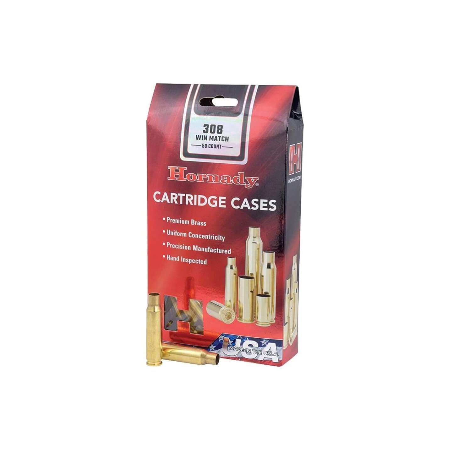 Hornady 308 Win Match Unprimed Brass , 50 Rnds