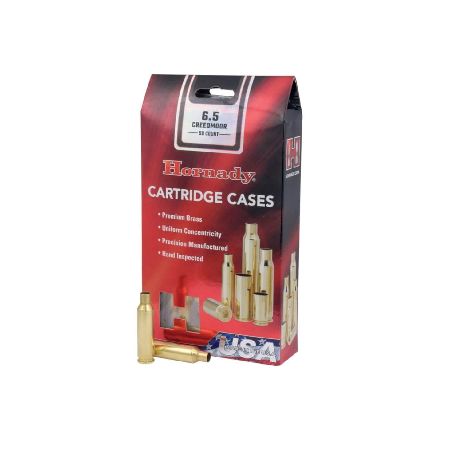 Hornady 6.5 Creedmoor Unprimed Brass, 50 Rnds