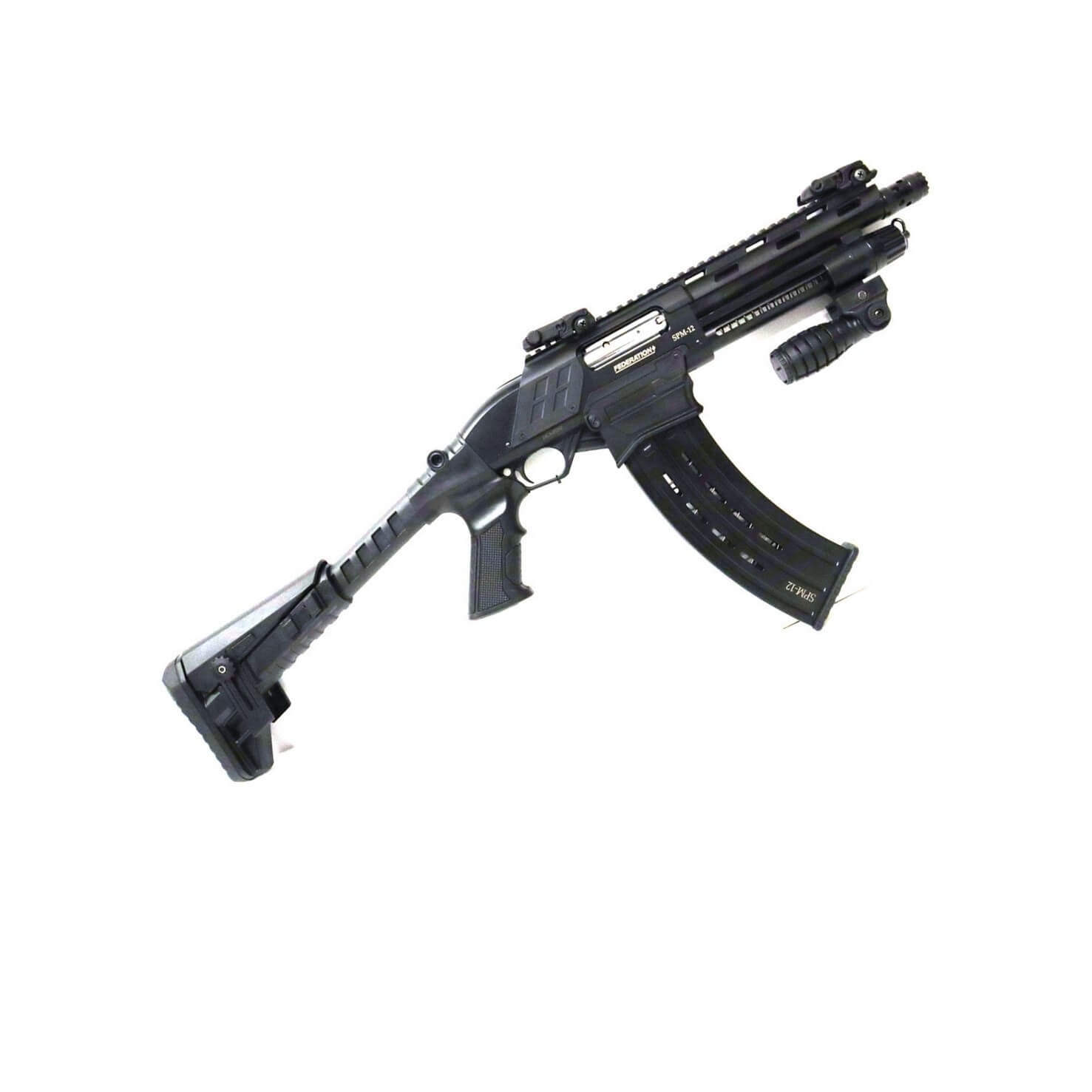 Federation Firearms SPM-12 9″ Shorty, 12ga 3″ Magazine-Fed Pump Action Shotgun
