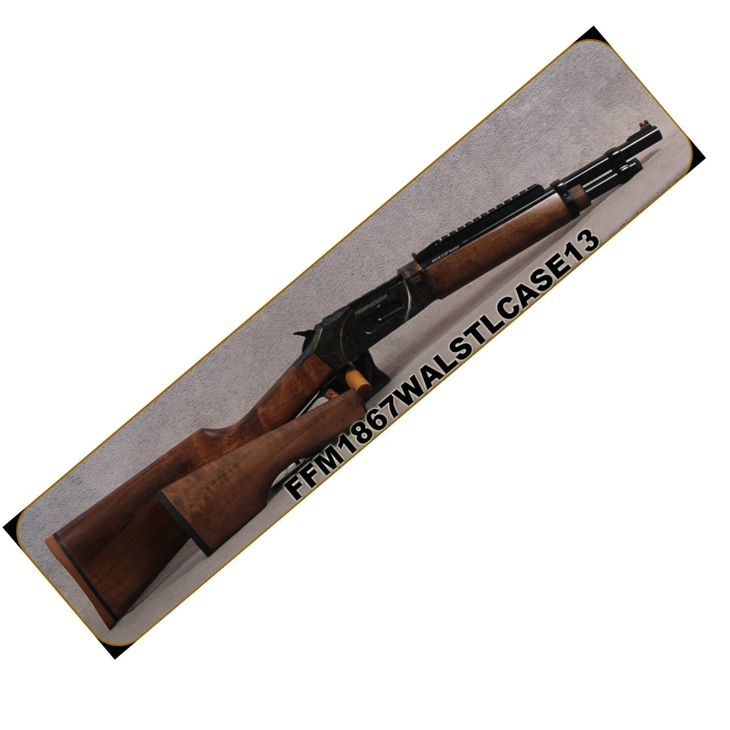 Federation Firearms Model 1867 .410 Lever-Action Shotgun, 13″, Case Colour Hardened Steel Receiver, Mare’s Leg Stock Included
