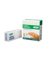 Bandages, Rectangular/Square, 3", Plastic, Sterile