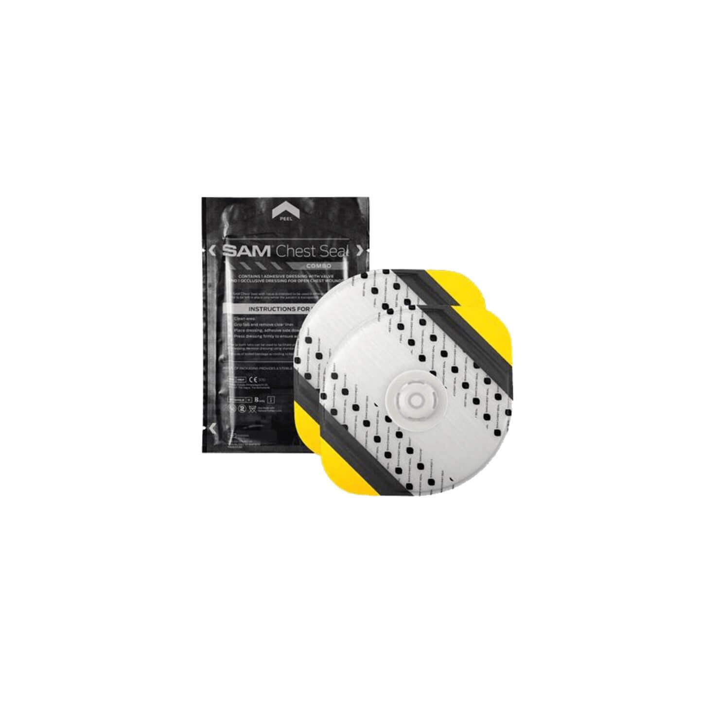 SAM Medical Chest Seal Combo (1x Valved + 1 Non-Valved)
