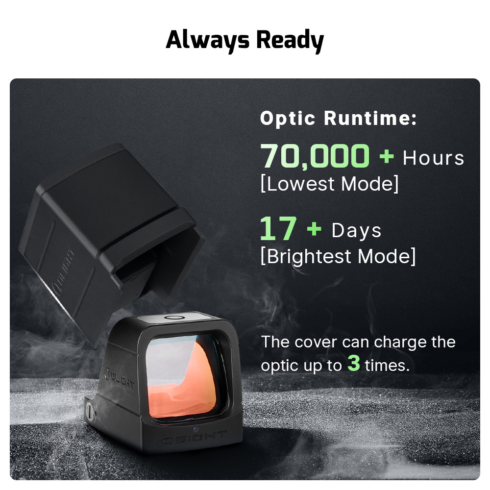 Olight Osight 3 MOA with Magnetic Charging Cover- Green