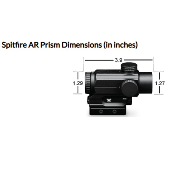 Vortex Spitfire Prism Scope 1x AR