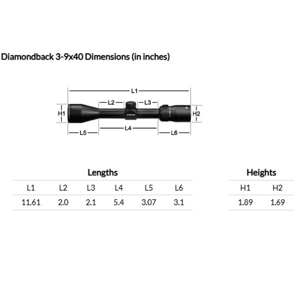 Vortex Diamondback 3-9X40 Riflescope V-Plex