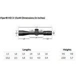 Vortex Viper HD 3-15x44 SFP Dead-Hold MOA Riflescope