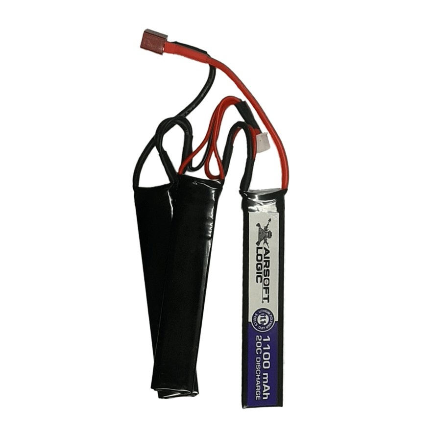 Airsoft Logic 11.1V Li-po Battery 1100maH (Triplet) DEAN