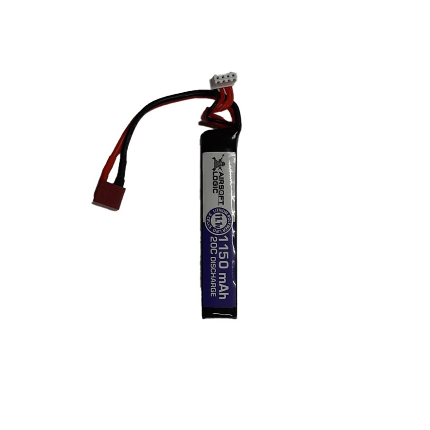 Airsoft Logic 11.1V Li-po Battery 1150maH (Ultra Short Stick) DEAN