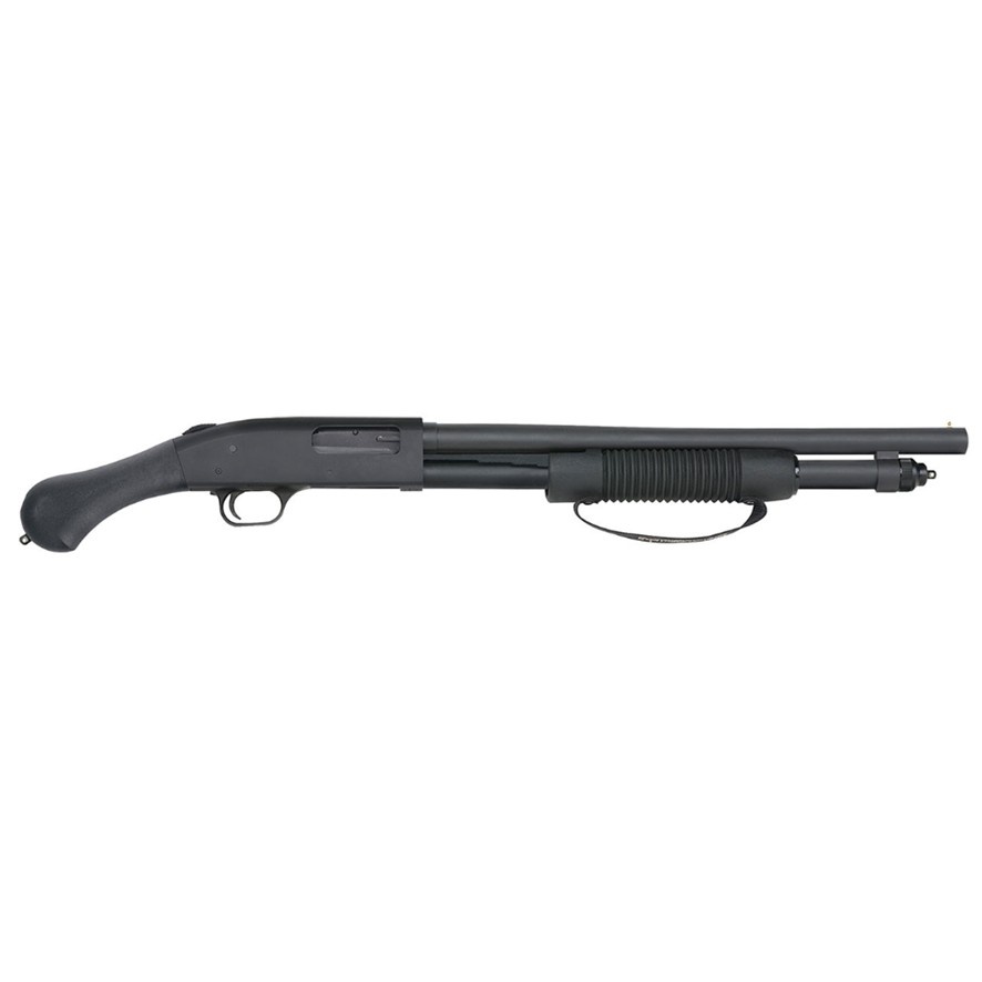 Mossberg 590 6+1 Cleanout Tube, Bead Sight, Corn Cob Forend W/Strap, Cal 12 18.5"