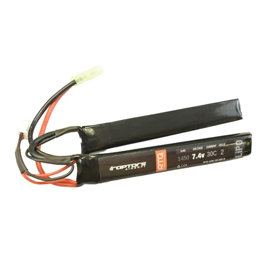 Airsoft Logic 7.4V Li-po Battery 1450maH (Nunchuck) High Discharge DEAN CONNECTOR