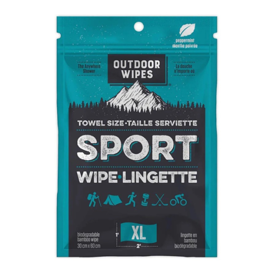 Outdoor Wipes XL Sport Wipes Peppermint