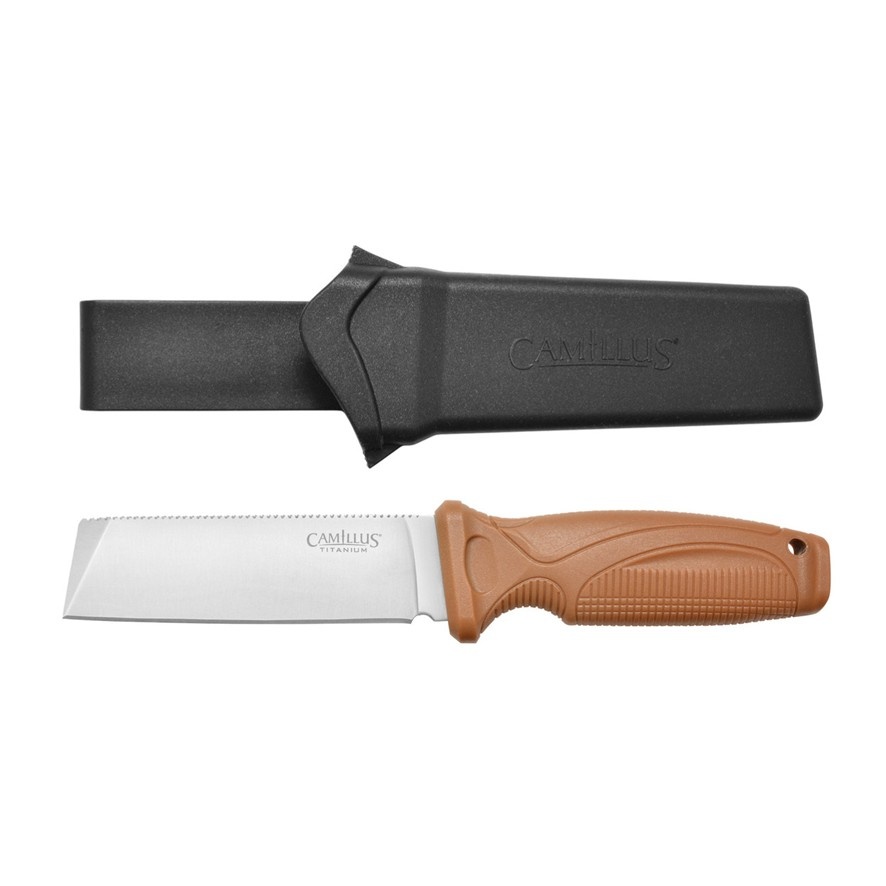 Camillus Swedge Brown 8.75" Fixed Blade Knife