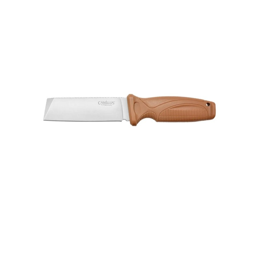Camillus Swedge Brown 8.75" Fixed Blade Knife