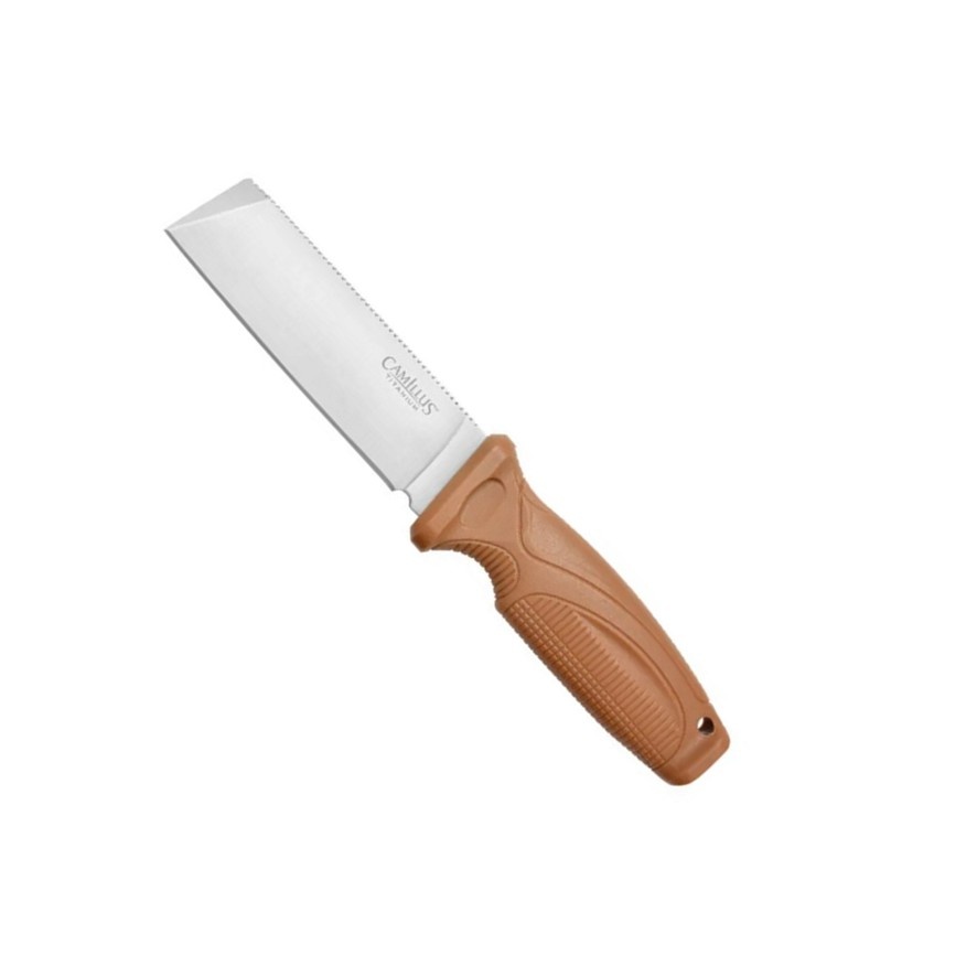 Camillus Swedge Brown 8.75" Fixed Blade Knife