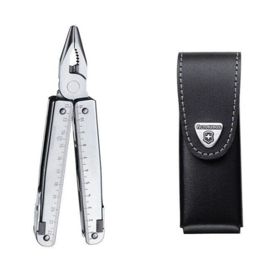 Victorinox Swiss Army Swisstool X in Leather Pouch